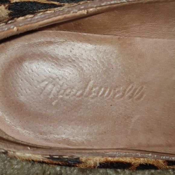 Madewell Leopard Calf Hair Loafers sz 6.5 - Picture 8 of 8